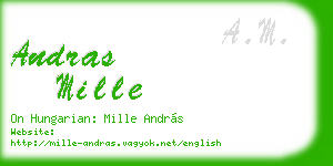andras mille business card