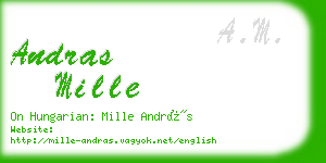 andras mille business card